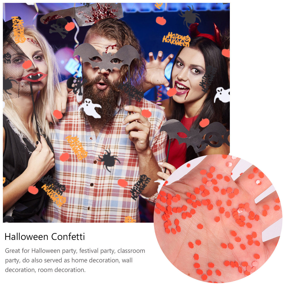 78g Mixed Halloween Party Pape - Papercraft Supply Confetti 评论和价格