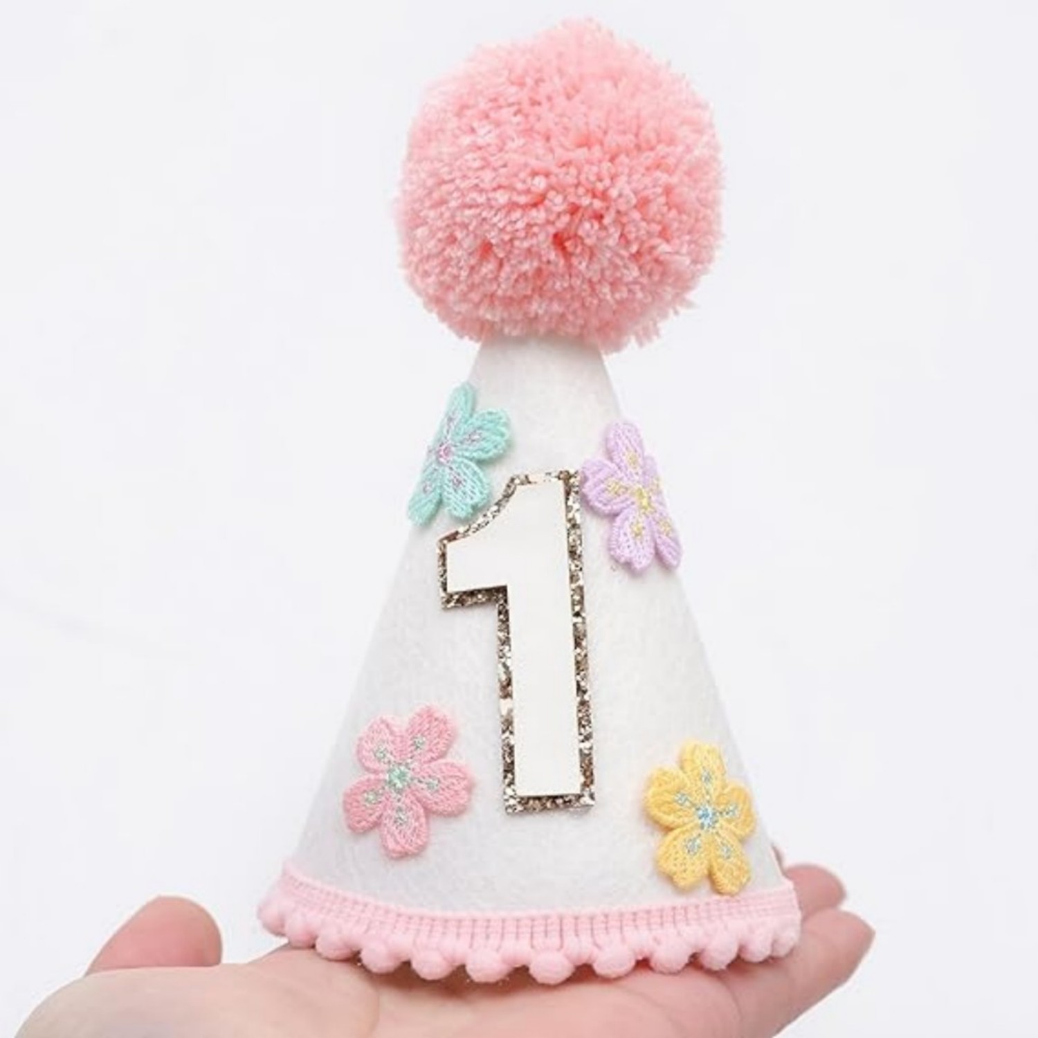Colorful Floral Cone-Shaped Bi - Party Hat Cone 评论和价格