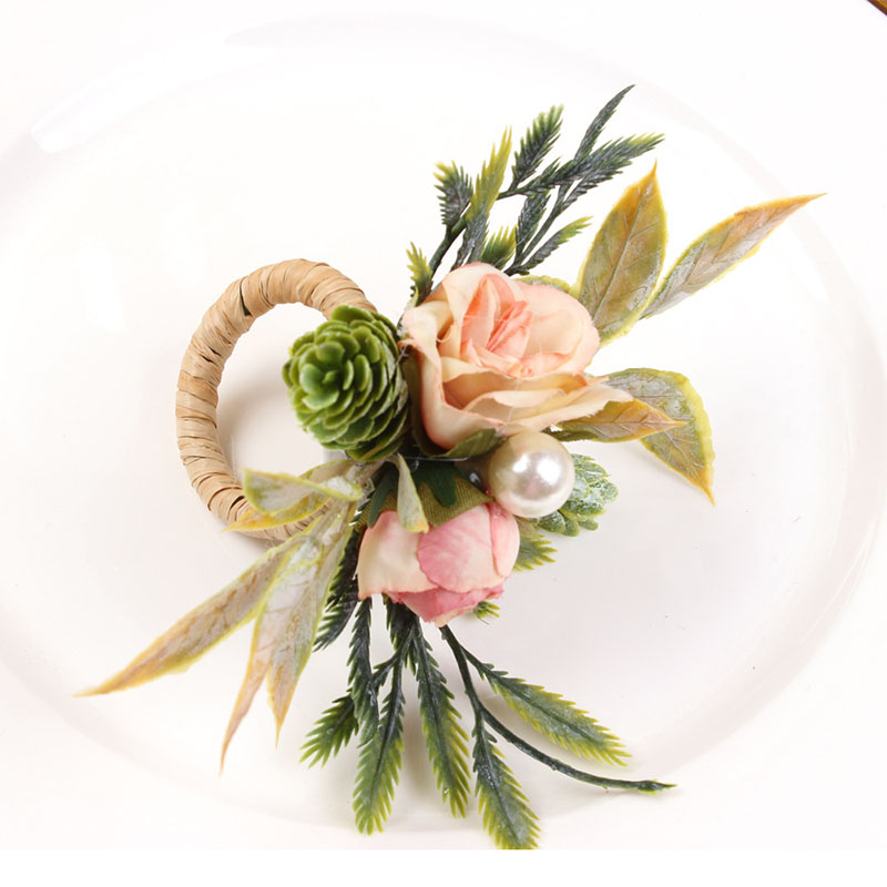 Napkin Rings Holder Rose & Pin - Party Event Supplier 评论和价格