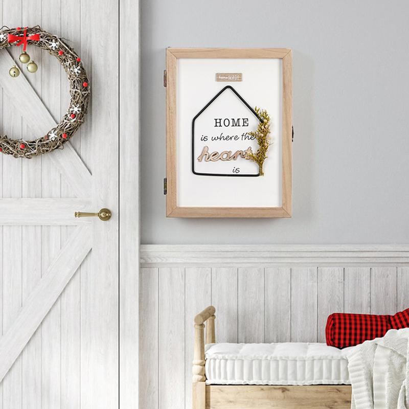 Key Holder Wall Mount Key Box  - Flower Wall Panel 评论和价格