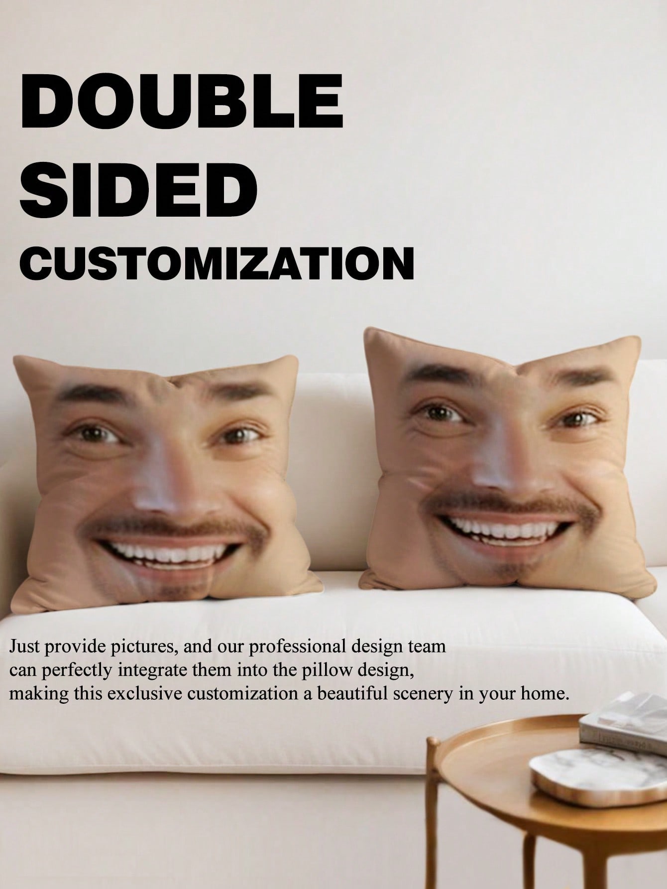 1pc Custom Face Square Pillow  - Eve Party 评论和价格