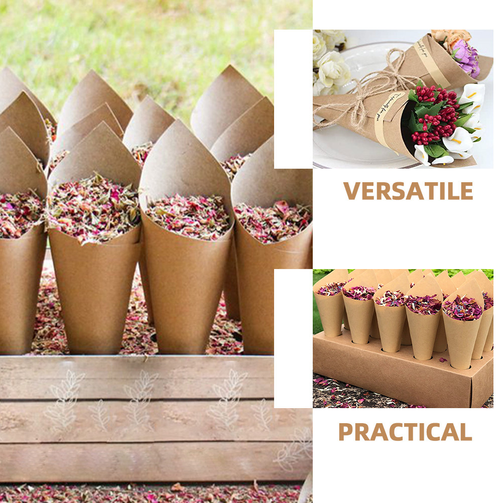 90Pcs Paper Petal Cones Foldab - Papercraft Supply Confetti 评论和价格