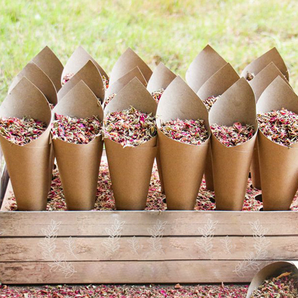 90Pcs Paper Petal Cones Foldab - Papercraft Supply Confetti 评论和价格