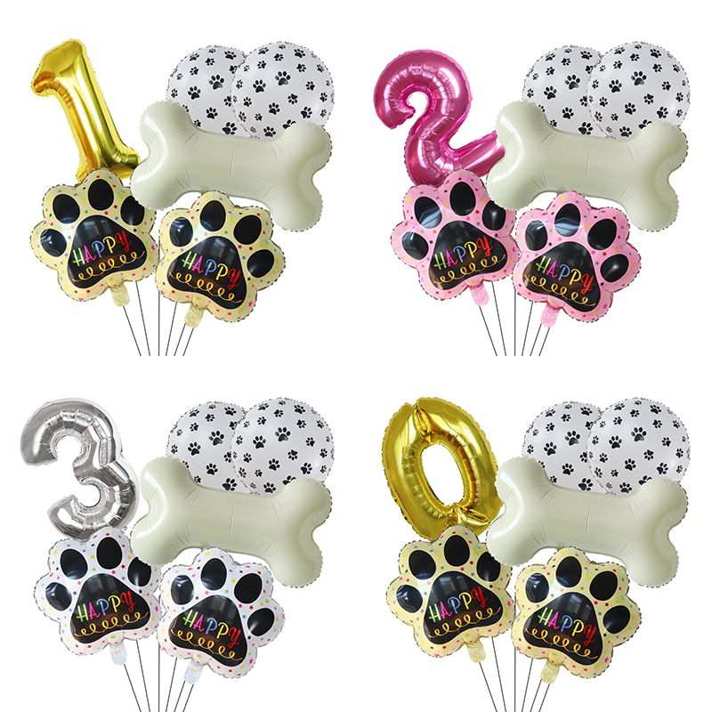 Gold WOOF Balloons, Dog Birthd - Let'S Party Event Supply 评论和价格