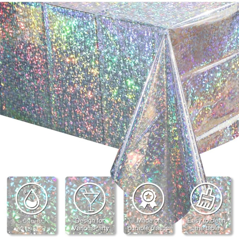 1PC Disposable Tablecloth PE W - Table Cloth Disposable 评论和价格