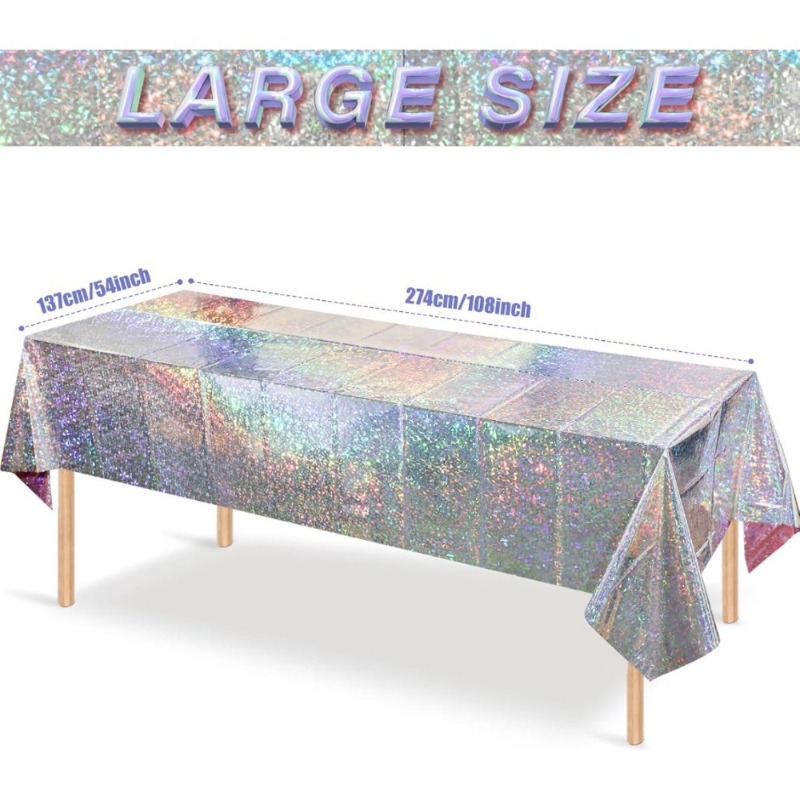 1PC Disposable Tablecloth PE W - Table Cloth Disposable 评论和价格