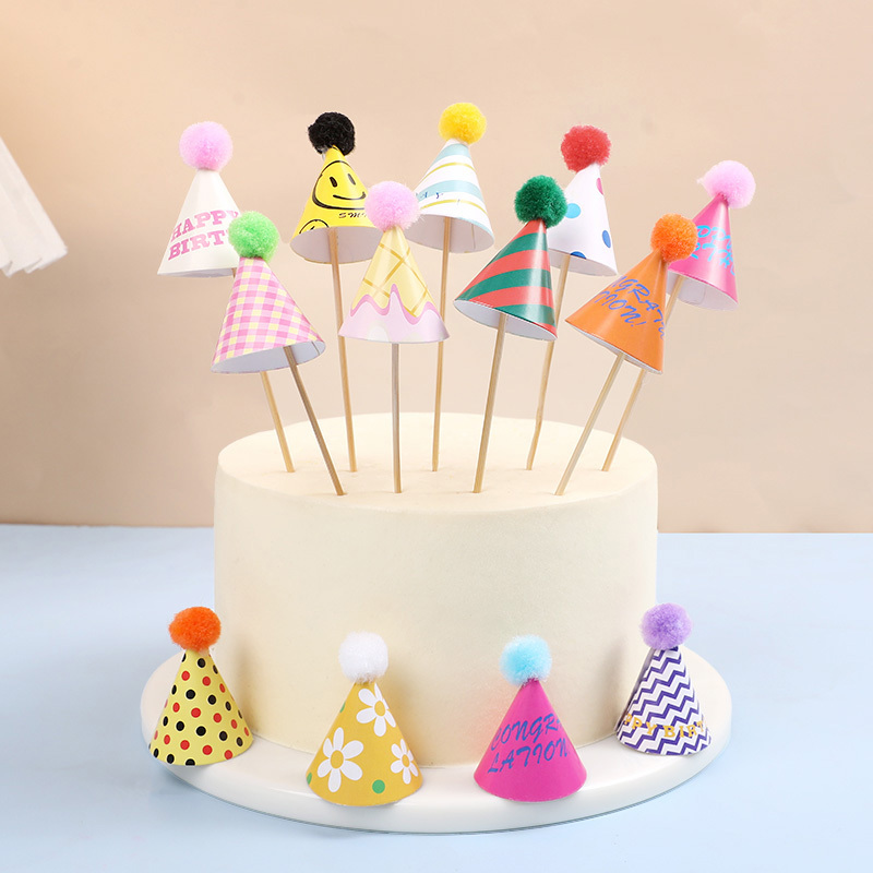 15/30Pcs Mini Party Hats Cake  - Party Hat Cone 评论和价格