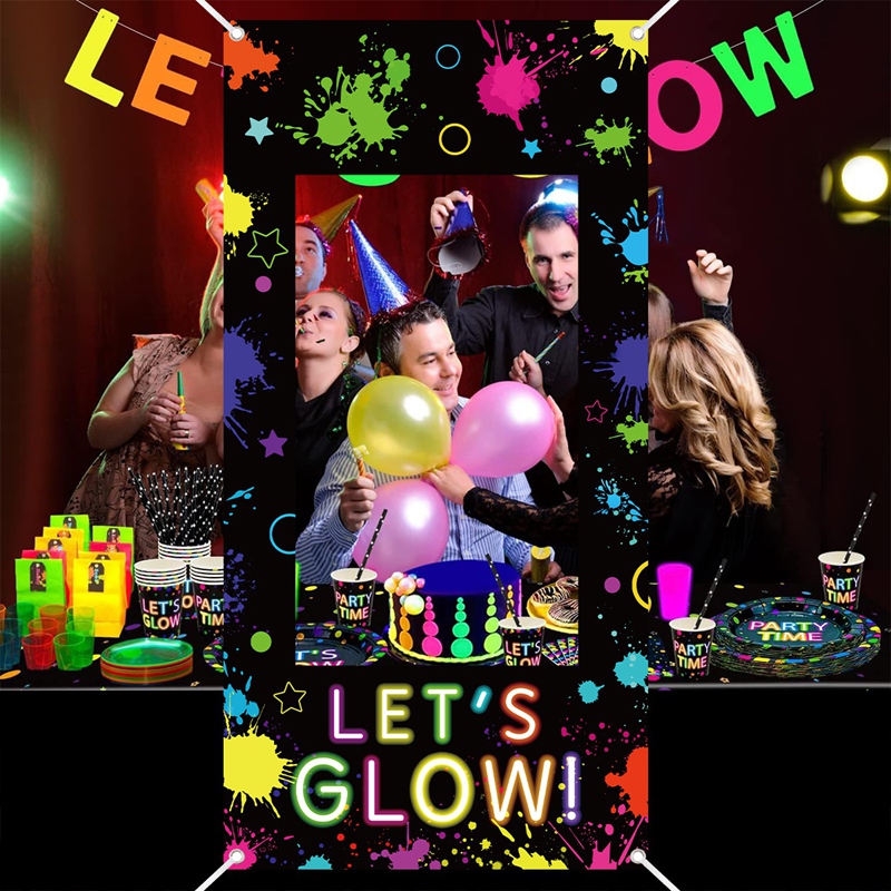 Let‘s Glow Photo Booth Frame N - Let'S Party Event Supply 评论和价格