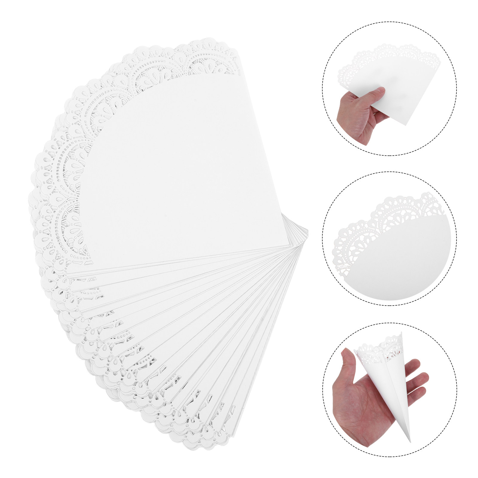 50pcs Wedding Confetti Cones H - Papercraft Supply Confetti 评论和价格