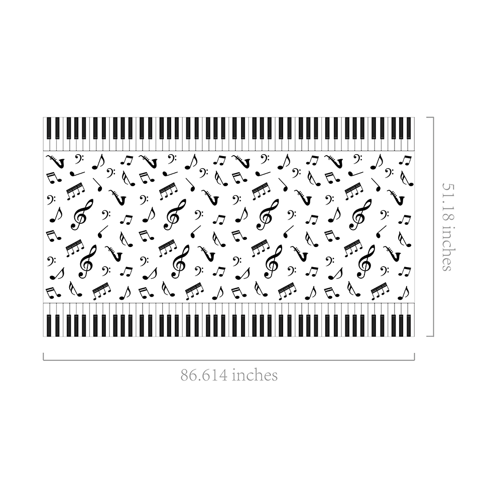 1pc Musical Note Tablecloth Di - Table Cloth Disposable 评论和价格