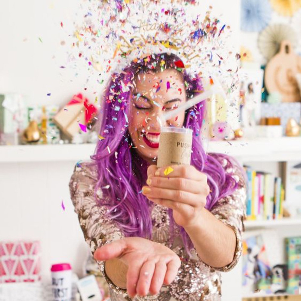 1Pcs Round Push Up Confetti Po - Confetti Cannon Tube 评论和价格