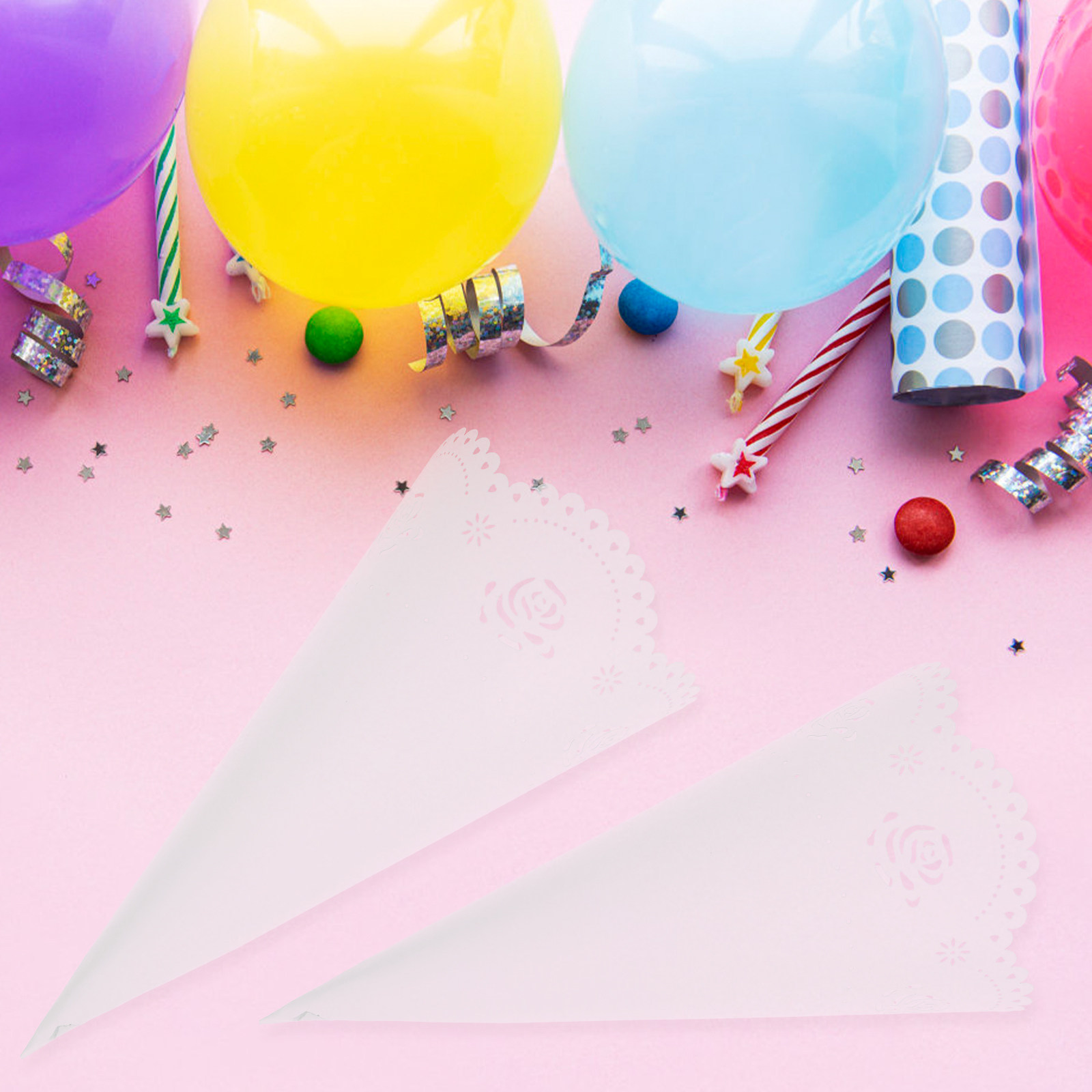20Pcs Hollow Confetti Holders  - Papercraft Supply Confetti 评论和价格