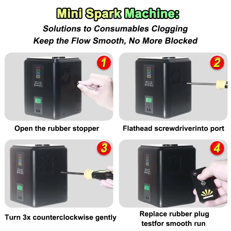 4PACK 350W Mini Cold Spark Mac - Event Party Dj 评论和价格