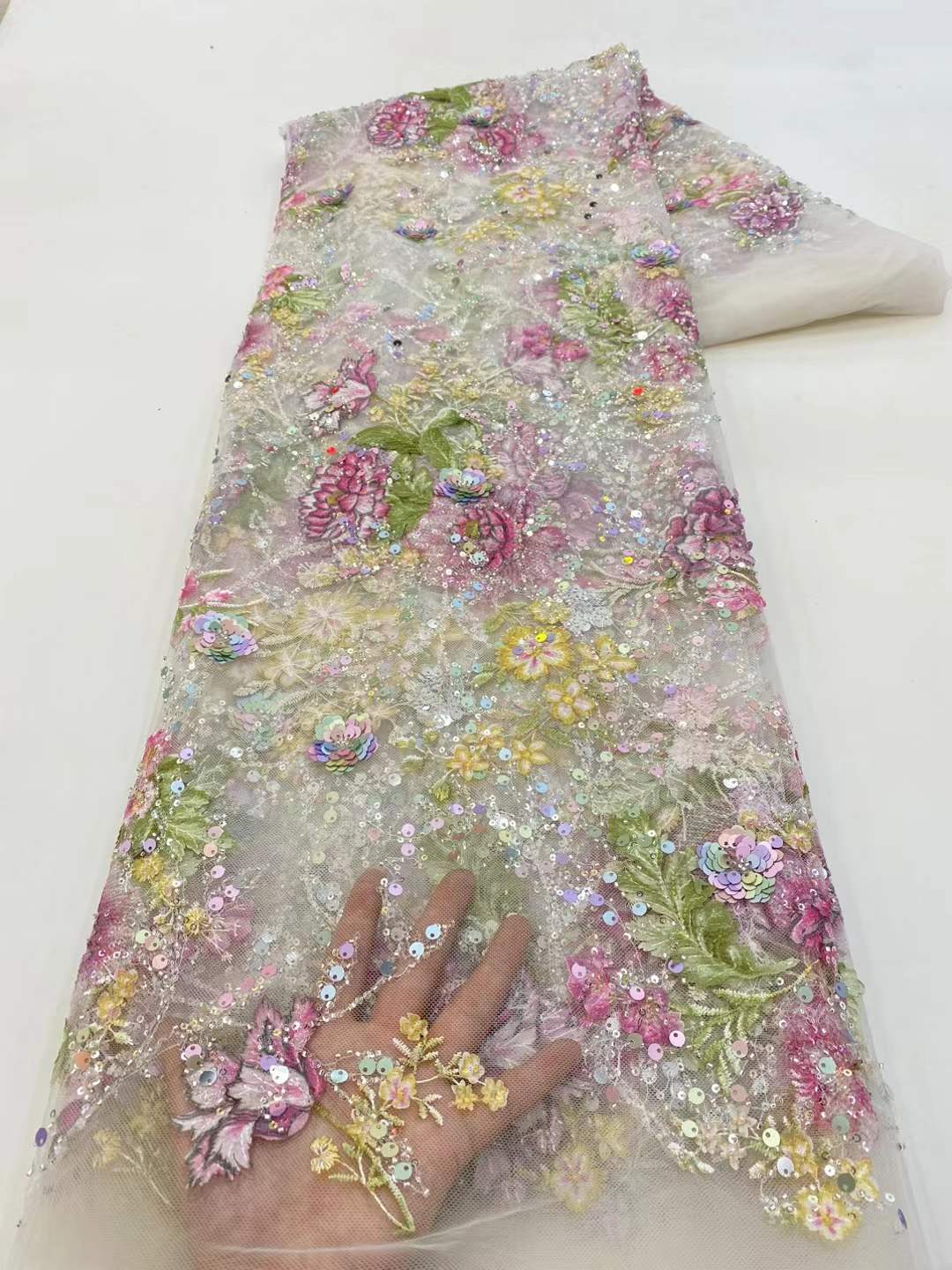 African Lace Fabric 2026 High  - Glitter Tablecloth 评论和价格