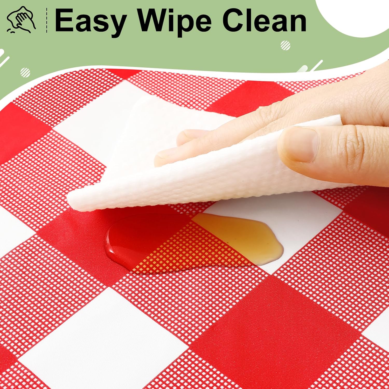 Rectangular Red White Checkere - Table Cloth Disposable 评论和价格