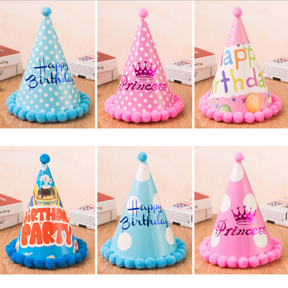 12Pcs Birthday Party Hats Colo - Party Hat Cone 评论和价格