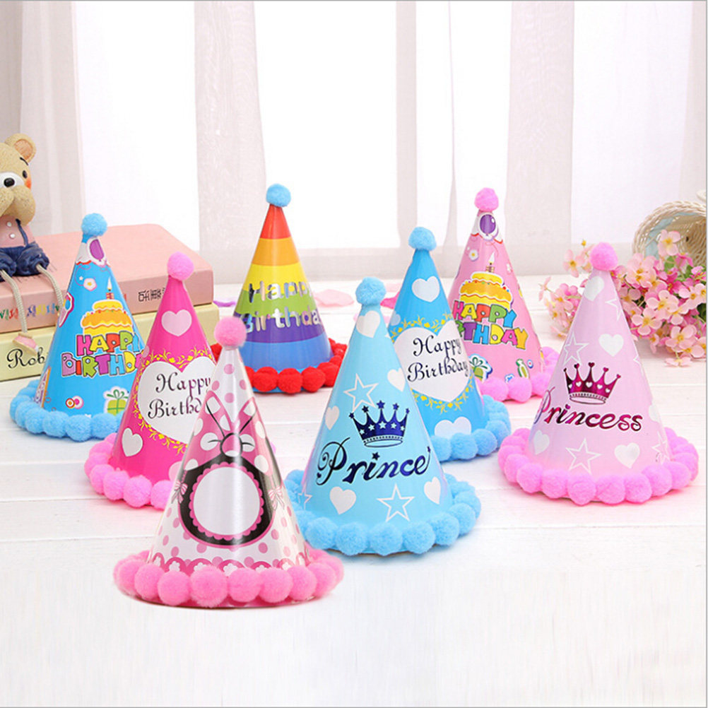 12Pcs Birthday Party Hats Colo - Party Hat Cone 评论和价格