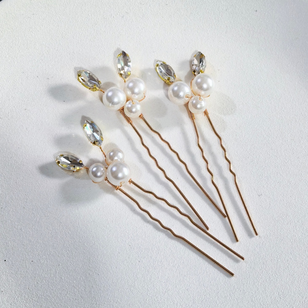 Pearl Crystal Hair Pins Comb S - Event Suppliers 评论和价格