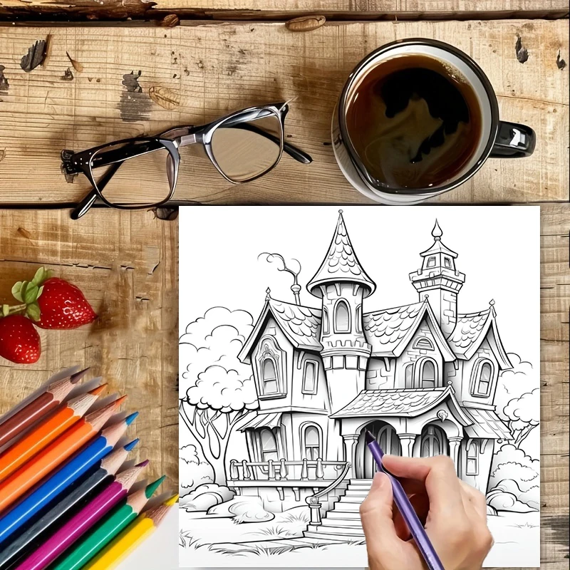 Haunted House Coloring Book fo - Event Supplies 评论和价格