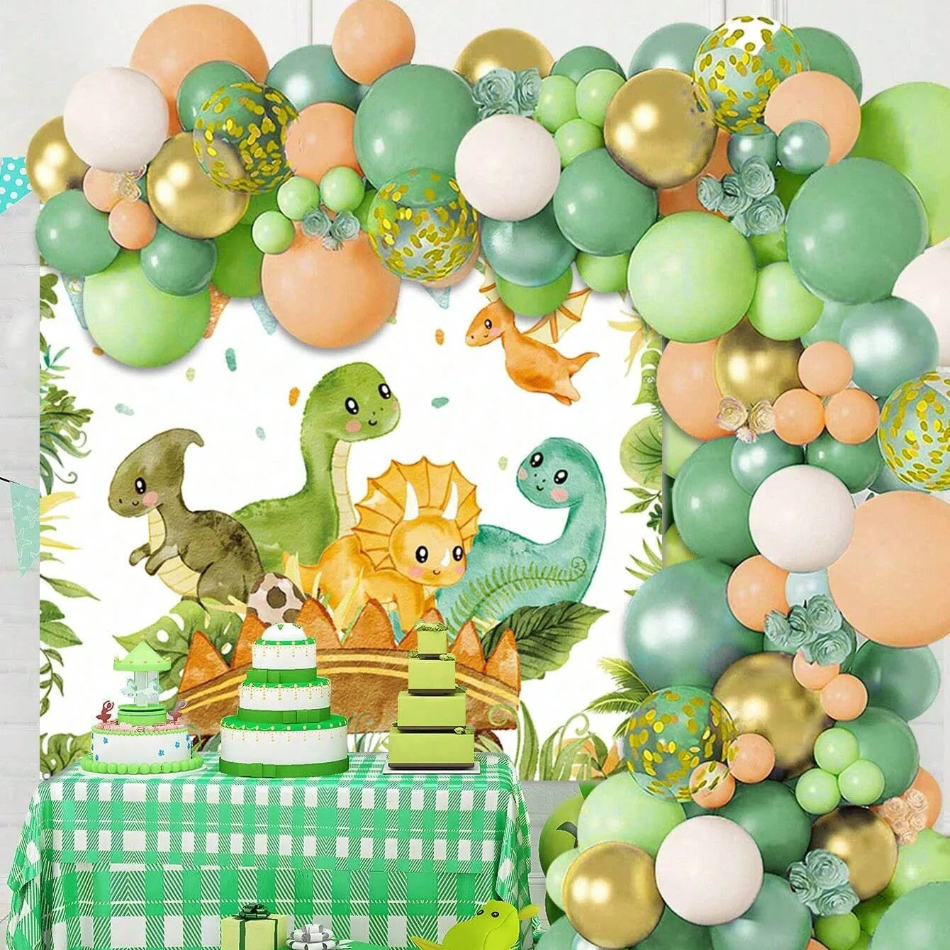 Dinosaur Balloon Set Arch for  - Balloon Arch Kit 评论和价格