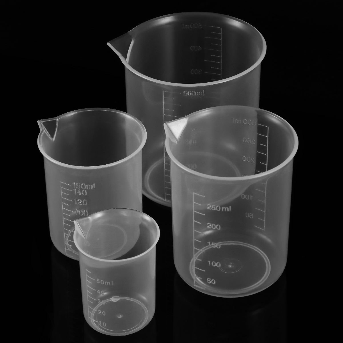 4pcs 50Ml 150Ml 250Ml 500Ml Pl - Plastic Cup 50Pcs 评论和价格