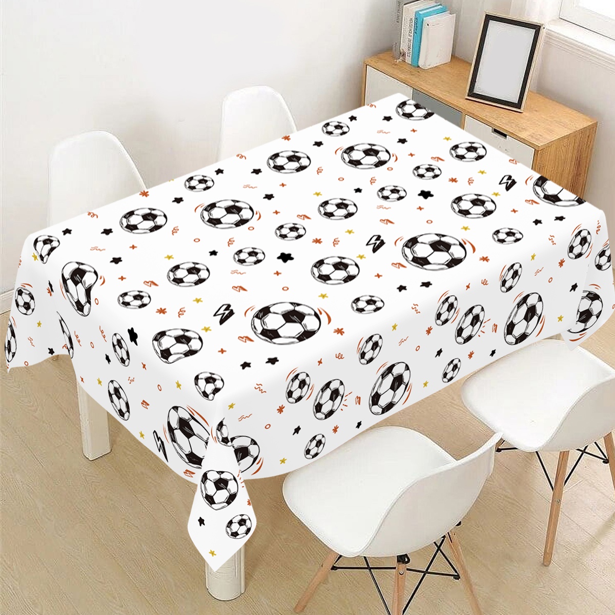 183x137cm Soccer Theme Disposa - Table Cloth Disposable 评论和价格