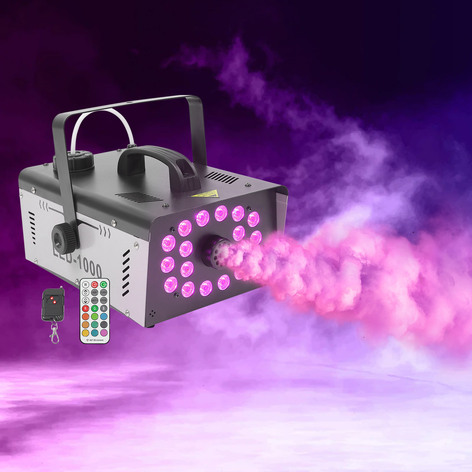 Smoke Machine 1000W 18 LED Sta - Event Party Dj 评论和价格