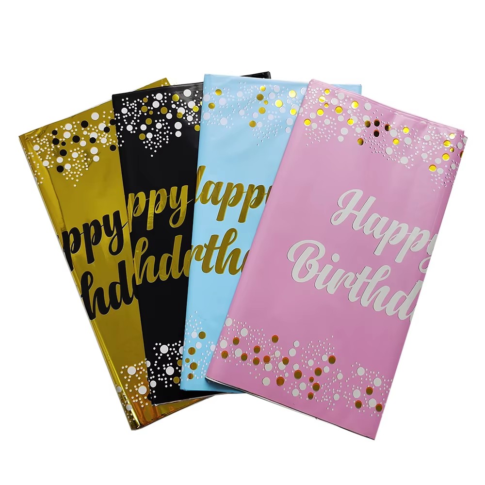 Happy Birthday Disposable Tabl - Table Cloth Disposable 评论和价格