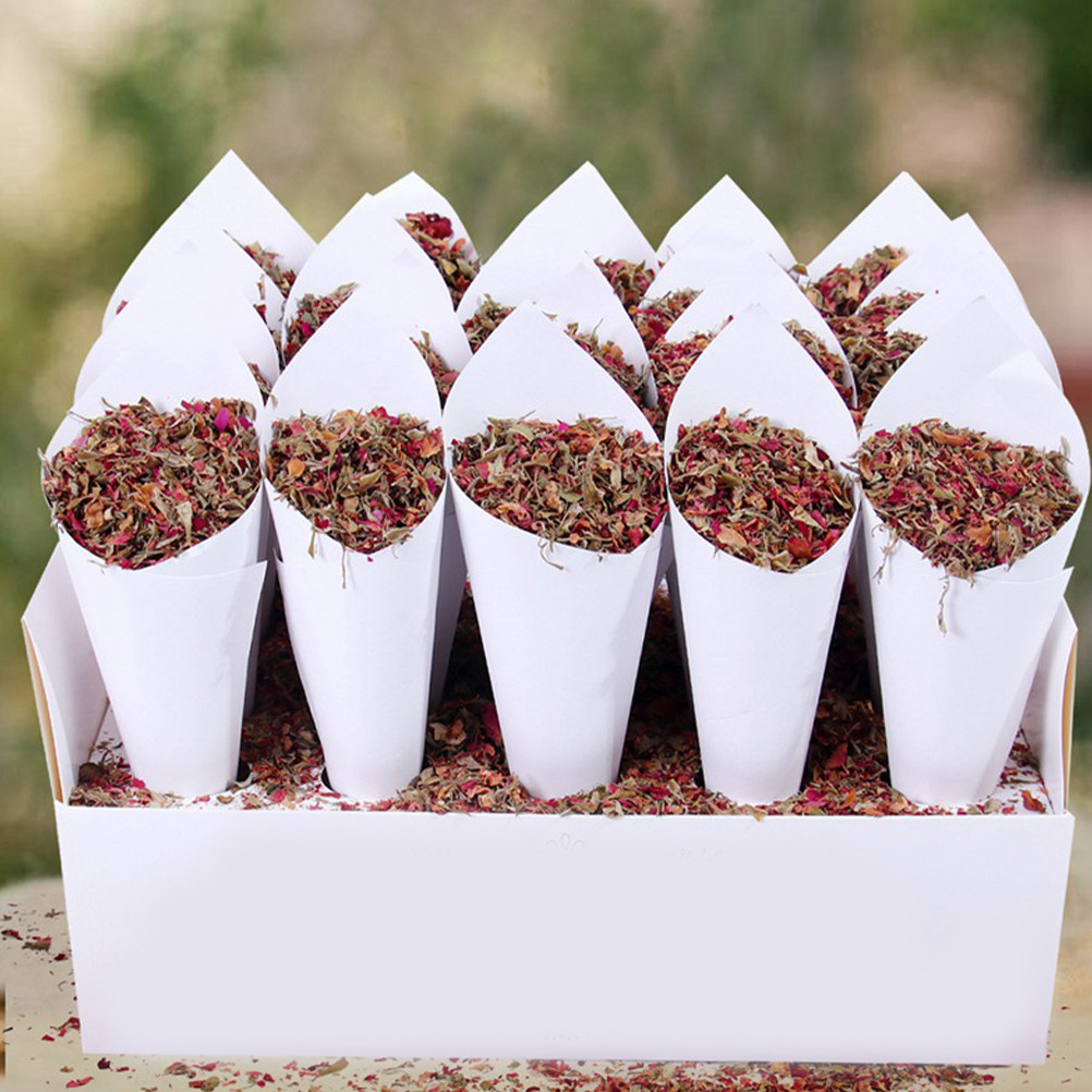 60Pcs Wedding Confetti Cones F - Papercraft Supply Confetti 评论和价格