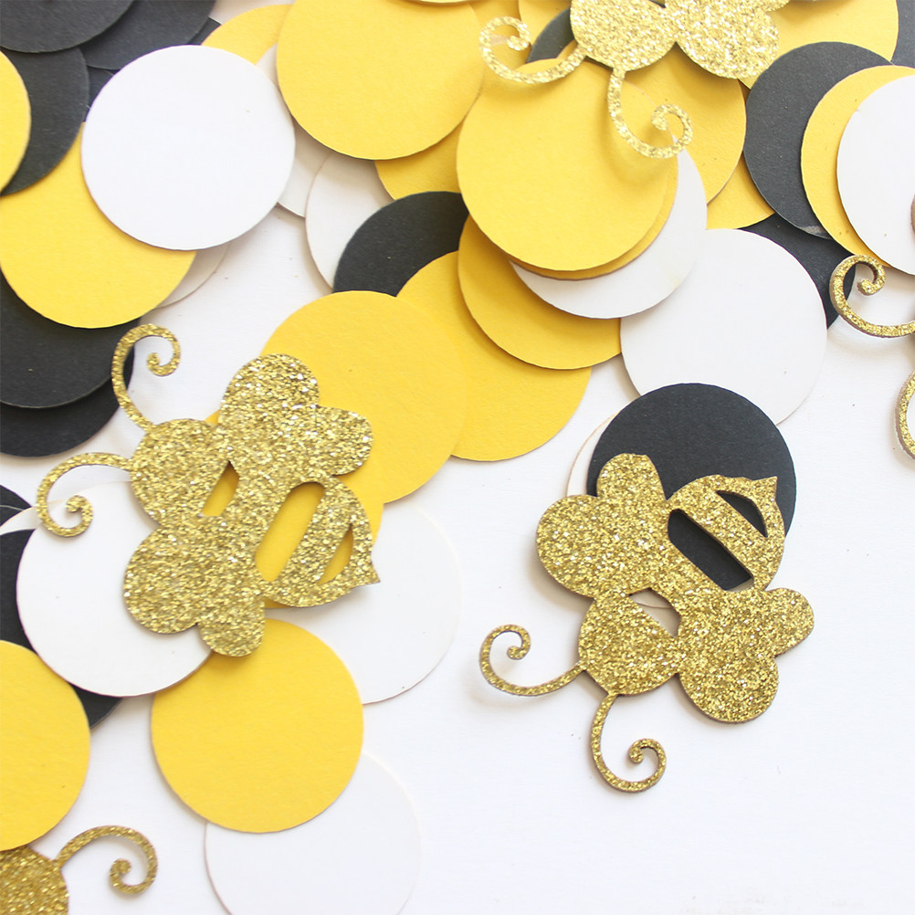 1Set Cartoon Bee Paper Scrap R - Papercraft Supply Confetti 评论和价格