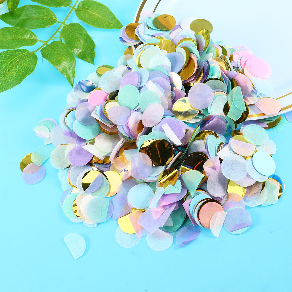1Pack 50G Elegant Round Paper  - Papercraft Supply Confetti 评论和价格