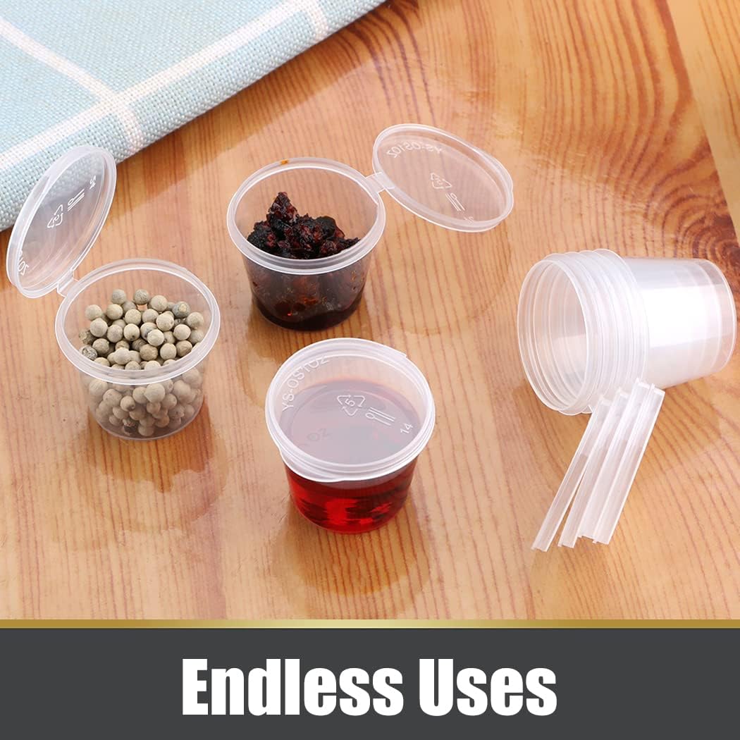 Disposable Clear Plastic Sauce - Plastic Cup 50Pcs 评论和价格